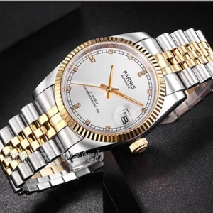 Parnis Herren Luxusuhr Miyota Automatikwerk Saphirglas Edelstahlband - Bild 1 von 22