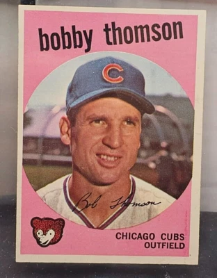 1959 Topps - #429 Bobby Thomson espalda blanca Foto 1 de 2