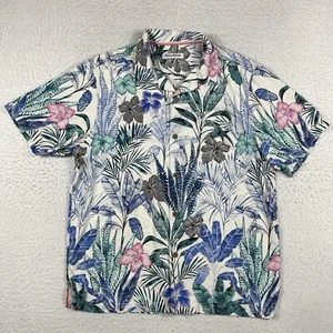 Tommy Bahama Shirt Mens Large Colorful Floral Tropical Casual Travel Vacation - Picture 1 of 11