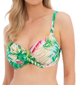 Fantasie Langkawi Bikini Top Sorbet Size 32E Underwired Full Cup Twist 501705 - Picture 1 of 12