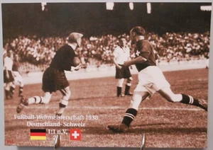 Fußball WM 1938 Finale Deutschland gegen Schweiz Fan Card 21x15 cm #FPG602 - Bild 1 von 2