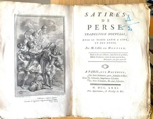 Satires de Perse.  - Picture 1 of 1
