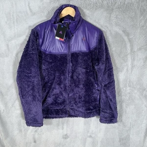 Nike ACG Jacket Fleece Womens XL Purple Grind Trim Fluffy Fur Deadstock - Picture 1 of 11