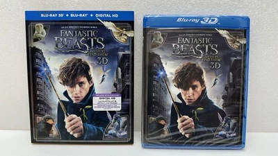Fantastic Beasts and Where to Find Them 3D Blu-ray w/ Slipcover Sealed Foto 1 de 4