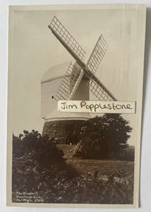El molino de viento, Woodhouse Eaves, Leicestershire. Postal fotográfica vintage - Imagen 1 de 2
