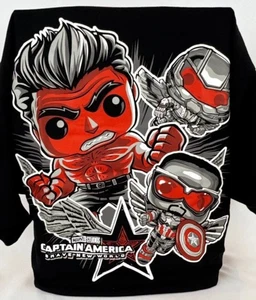 Funko POP MCC Captain America Brave New World Red Hulk Falcon Tee T-Shirt 2XL - Picture 1 of 3