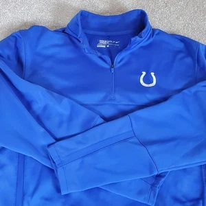 Nike Therma Fit Indianapolis Colts Blau Pullover Langarm Blau Größe L - Bild 1 von 13