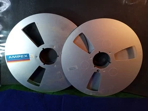 Lote de 2 carretes vacíos de aluminio Ampex 456 y 406 - Imagen 1 de 3