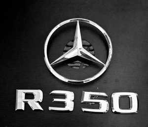 2006-2012 MERCEDES R350 Lift Hatch Trunk Chrome Star Emblem Set - Picture 1 of 4