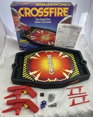 1994 Crossfire Game by Milton Bradley Complete in Great Condition FREE SHIPPING - Image 1 of 4
