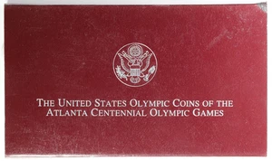 1995 P Atlanta Centennial Olympic Games Silver Dollar w/ OGP - Picture 1 of 3
