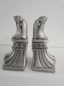 Porta bastone/fermalibri per tenda aquila in metallo 6"H x 2,5"W argento non marcato 4 libbre 6,3 oz - Foto 1 di 6