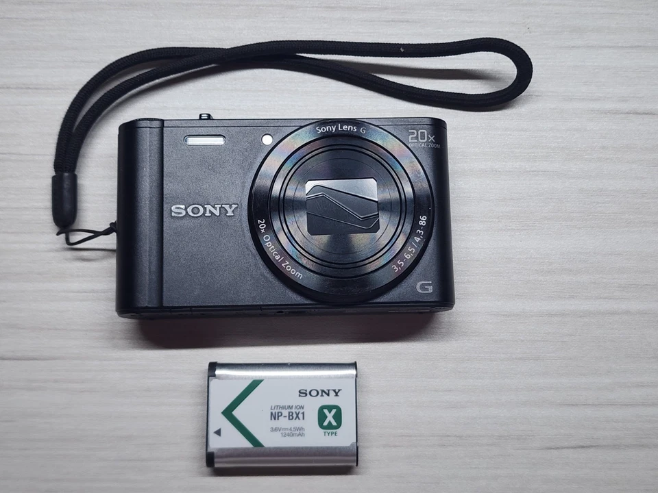 Sony Cyber-shot DSC-WX300 18.2MP Digital Camera Black - Image 1 of 4