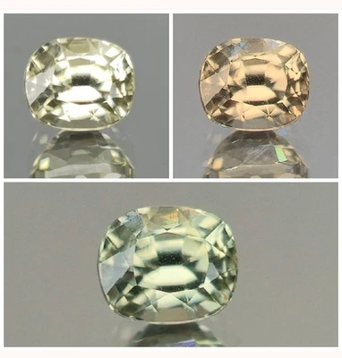 Turkish Diaspore Rare Zultanite Color Change Gemstone Untreated Turkey Cushion — 第 1/4 张图片