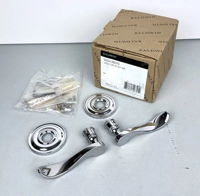 Baldwin 5455V Estate Collection Juego de palancas ficticias de dos caras sin girar en cromo Foto 1 de 4