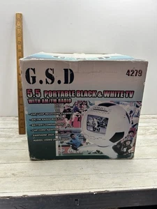 Black And White Football TV World Cup 2006 Portable TV AM/FM Radio New In Box - Picture 1 of 3