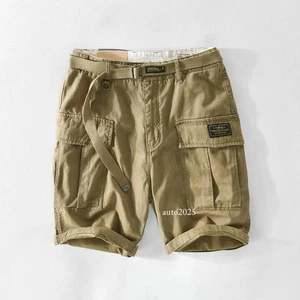 Sommer neu lässig mehrere Taschen Arbeitskleidung Shorts lässig Baumwolle lose Hose - Bild 1 von 24