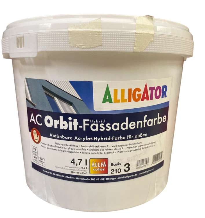 Fassadenfarbe Alligator AC Orbit-Hybrid Fassadenfarbe Basis 3 transparent 4,7L - Bild 1 von 1