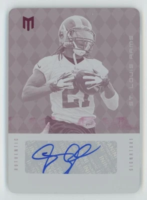 Jandris Jenkins 2012 Panini Momentium Printing Plate Auto 1/1 #163 St. Louis - Image 1 of 2