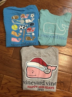 3 Pieces Vineyard Vines Boys  T-Shirts Bundle Size10-16 - Image 1 of 4