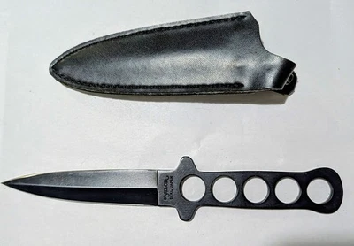 VALOR MIAMI USA 440 STAINLESS JAPAN 499 8" Boot Knife Throwing Dagger w/Sheath - Image 1 of 4