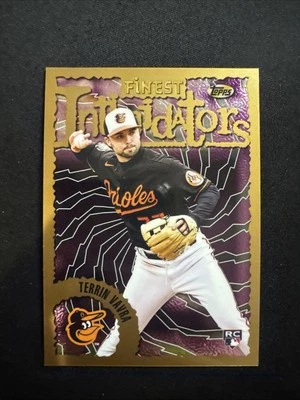 2023 Topps Finest Flashbacks Finest Intimidators #54 Terrin Vavra RC Orioles - Image 1 of 2