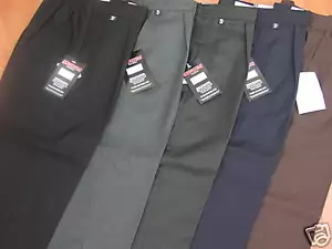 PLUS FIT BOYS SCHOOL TROUSERS - FROM AGE 4 TO 44" WAIST (ALL SCHOOL COLOURS) - Picture 1 of 1