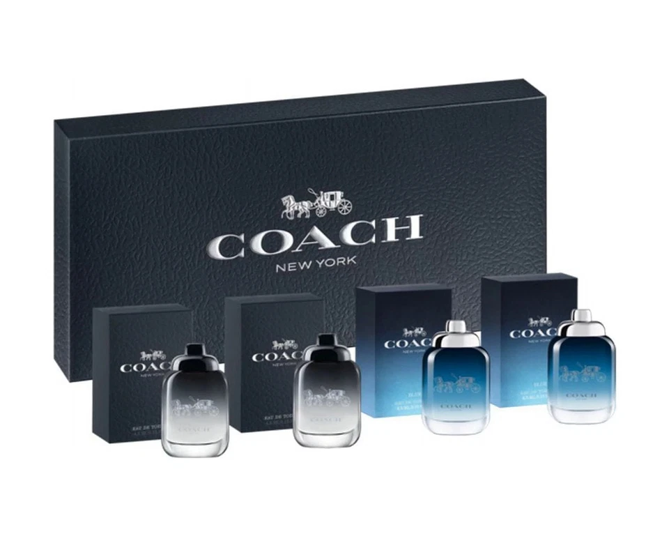 Coach New York/New York Blue by Coach EDT Mini Set for Men 0.15oz New Sealed Box - Image 1 of 1