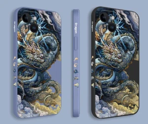 Chinese Traditional Dragon Coque Cover Case For Iphone 15 Pro Max 14 13 12 11 - Photo 1 sur 5