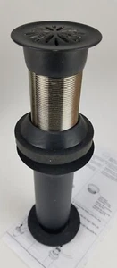 Kohler 1-1/4" Drain Assembly - Less Overflow K-7107-BL, Black, Flower Trim Cap - Picture 1 of 6