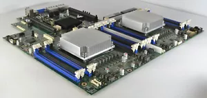 Intel Server Motherboard DA0S6GMB8C1 REV C G11481-352 with Heatsinks No CPU - Picture 1 of 8
