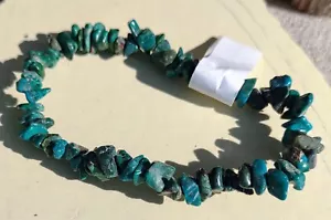 Nuevo brazalete elástico de transformación con chip de piedra turquesa africana - Imagen 1 de 1