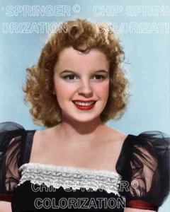 Top de encaje joven JUDY GARLAND | Hermosa foto sexy en color de 8x10 por CHIP SPRINGER - Imagen 1 de 1
