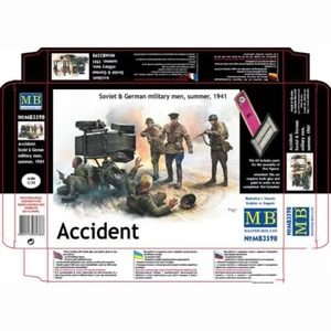 MASTER BOX 3590 Figure Kit 1:35 Accident Soviet & German Military Men Summer1941 - Picture 1 of 10