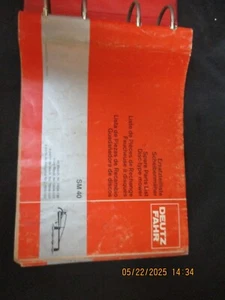 Deutz Fahr Binder of Mower & Hay Equip. Parts Manuals and 4 Tractor Parts Manual - Picture 1 of 4