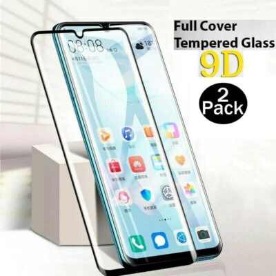 Protector de pantalla de vidrio templado de cubierta completa para Huawei P30 Lite Pro Smart P50 Pro Foto 1 de 4
