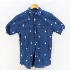 Rip Curl Denim Casual Shirt Mens Size Small Blue Short Sleeve Button Up