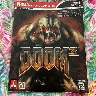 Doom 3 Prima Official Strategy Game Guide 2004 id PC Tamaño Completo Tapa blanda Foto 1 de 4