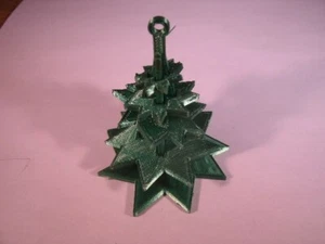 3D Printed Evergreen Christmas Tree Ornament on card - Picture 1 of 2