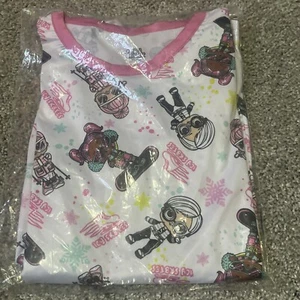 LOL Surprise Girls Icy Sk8tes Comfort Stretch Cuddl Duds Pajama Set Size10/12 - Picture 1 of 5