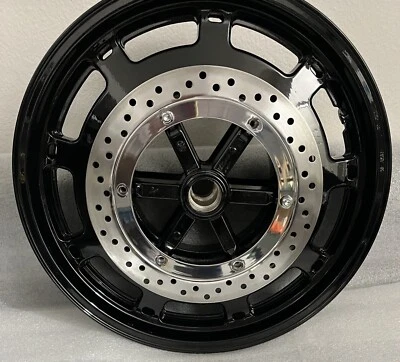 HONDA 1988-2000 GL1500 GOLDWING RUEDA DELANTERA NEGRA 44650-MW5-305 CAMBIO OEM Foto 1 de 4