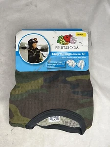 Boys Gray Camo Thermal Underwear Set - Fruit Of The Loom  Size M/M [8] NWT - Picture 1 of 4
