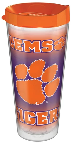 Clemson Tigers Tritan Tumbler - 22 oz - Brand New Cover