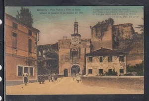 Cartolina Cittadella Porta Padova Torre di Malta Versetti Dante EE62 - Picture 1 of 1