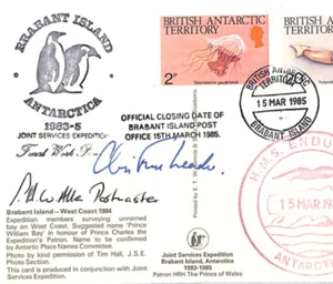 BRITISH ANTARCTIC TERRITORIUM Karte BRABANT ISLAND EXPEDITION signiert 1985 XC239 - Bild 1 von 12
