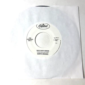 Garth Brooks  7" Record 45 Jukebox Wl promo  Shes Every Woman / The Cowboy Song - Picture 1 of 5