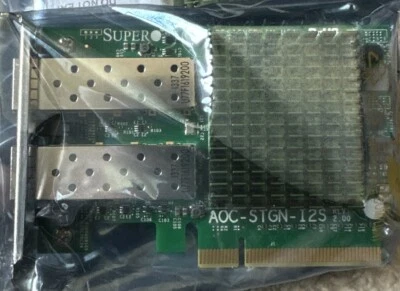 SuperMicro AOC-STGN-I2S Dual Port 10GB SFP+ 10GB Card Rev 2.1 Low Profile - Image 1 of 2