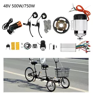 500W 48V Elektrofahrrad Bürstenloses Motor E-fahrrad Dreirad Bike Umbausatz - Bild 1 von 21