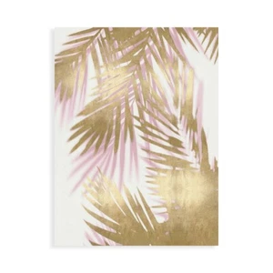 Stampa su Tela su Carta Poster o Quadro Miller Melonie Palm Shadows Blush Gold I - Picture 1 of 2
