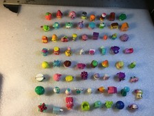 Mixed Lot of 60+Shopkins Figures Moose Toys: Fruits, food, house plus 3 pets